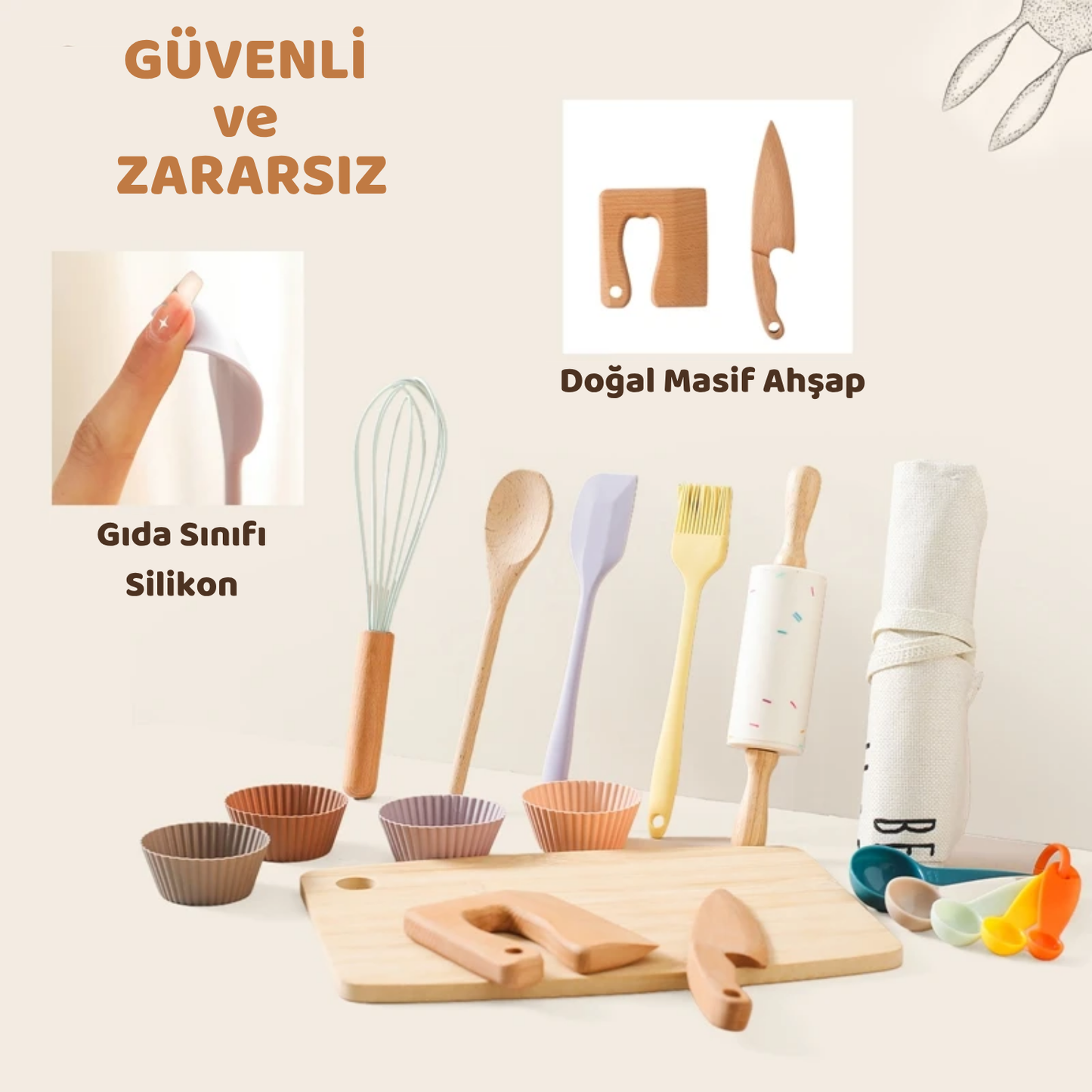 Montessori Tavşan Temalı Mutfak Seti - Montessori
