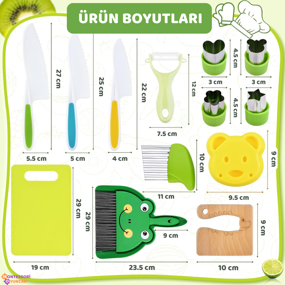 Montessori Mutfak Seti 18 Parça Montessori
