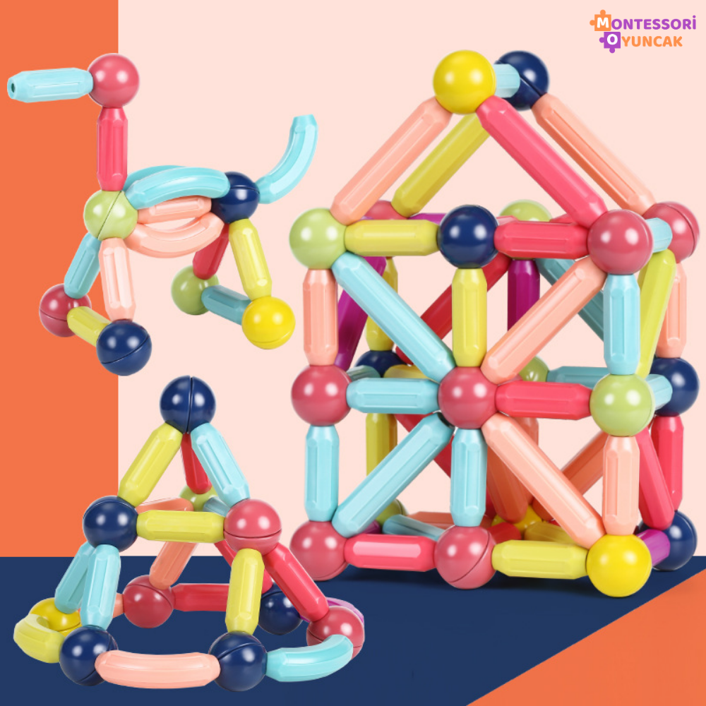Montessori Manyetik Yapı Oyuncağı