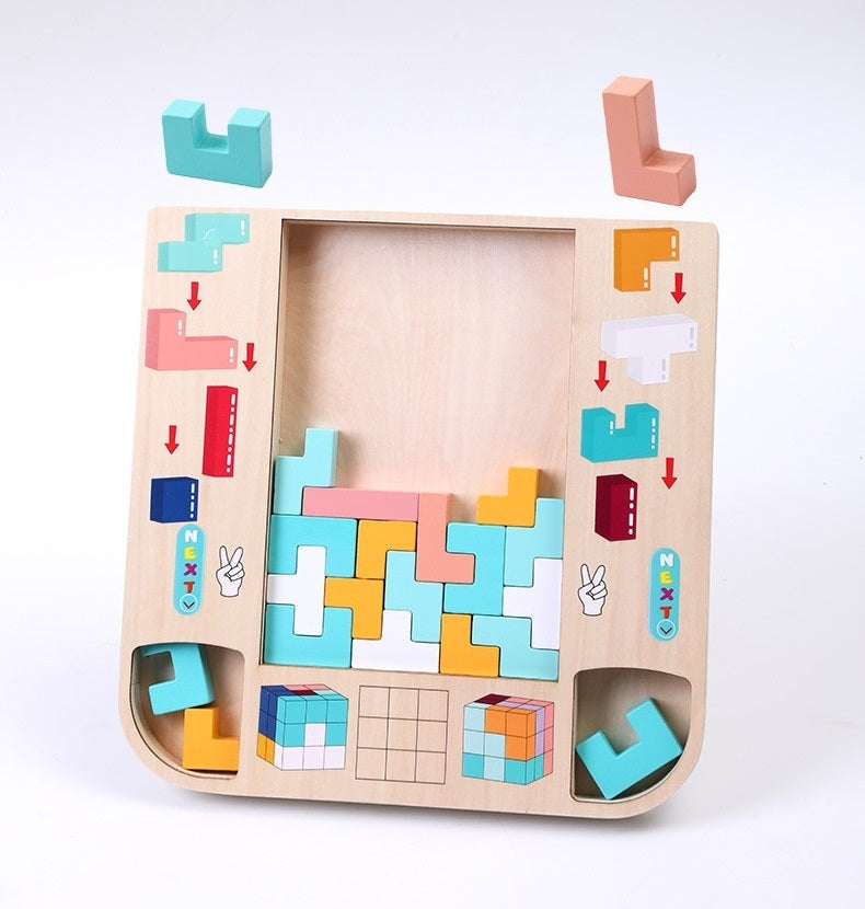 Montessori Ahşap Tetris Oyunu