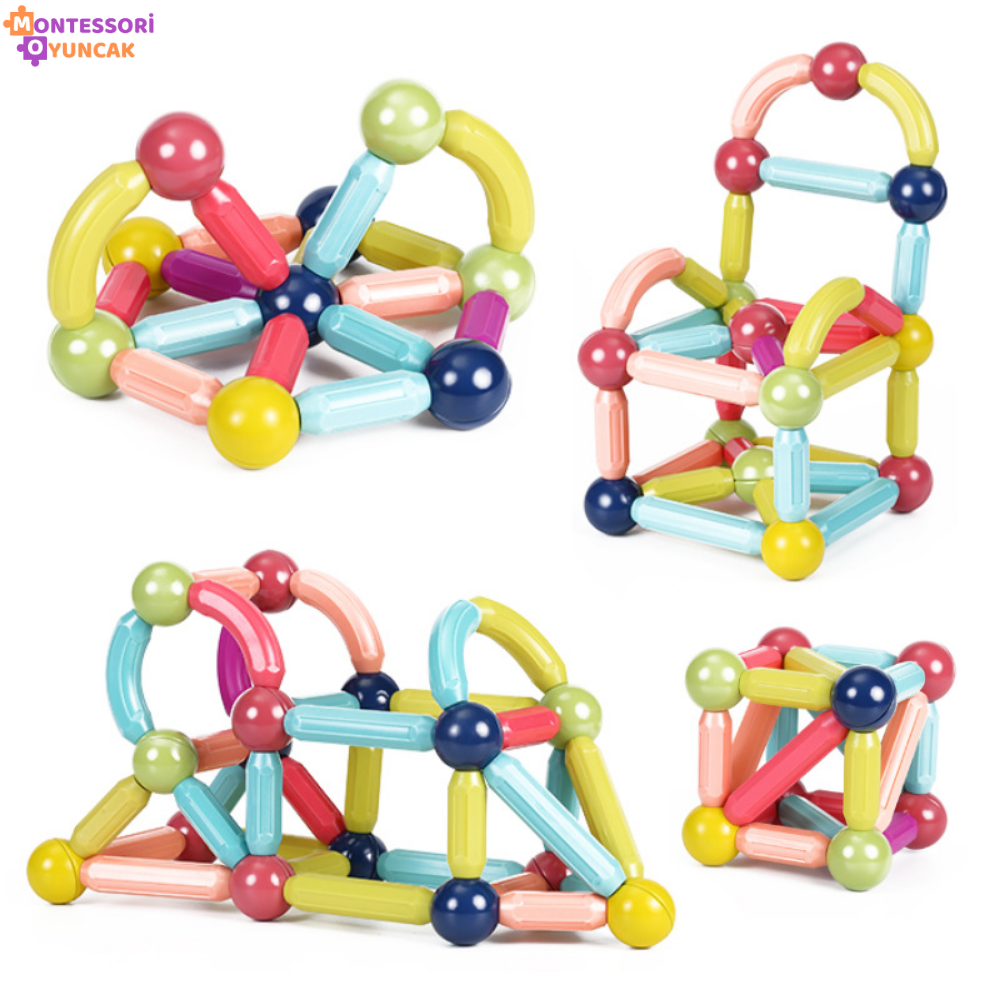 Montessori Manyetik Yapı Oyuncağı