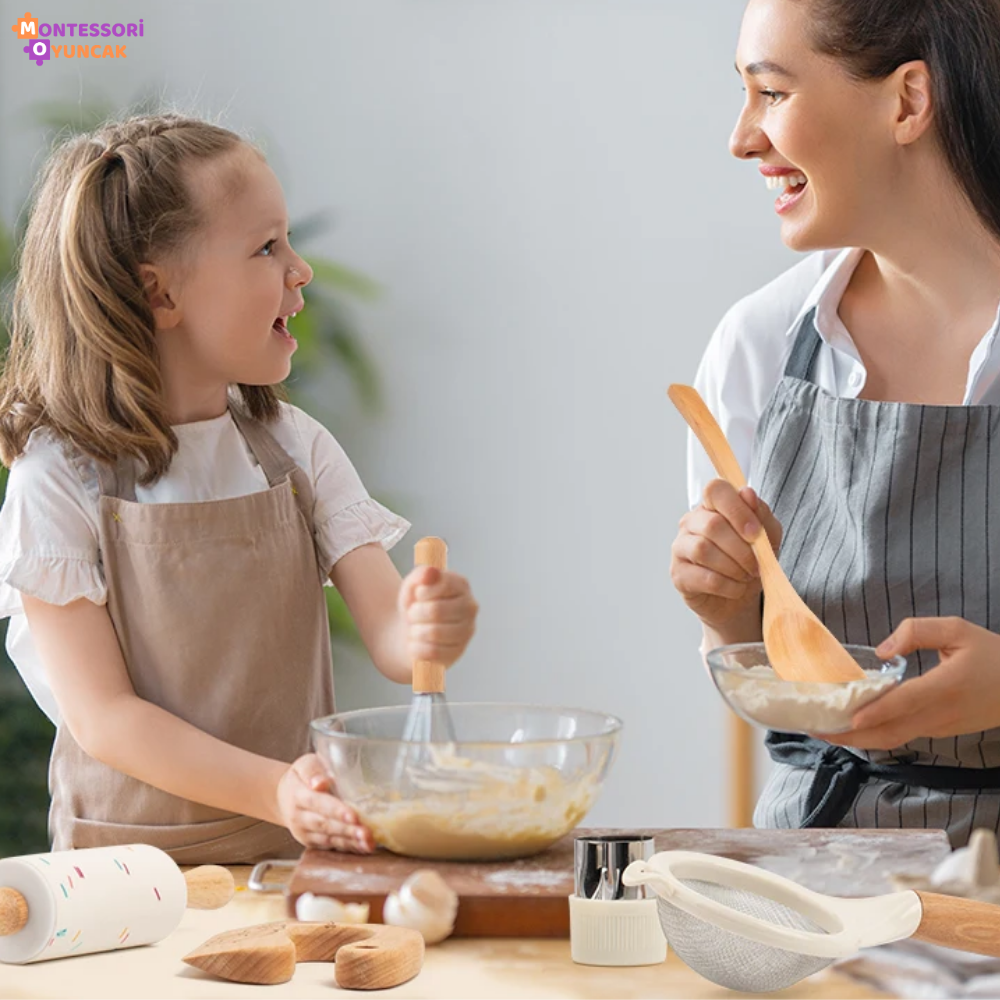 Montessori Ahşap Mutfak Seti