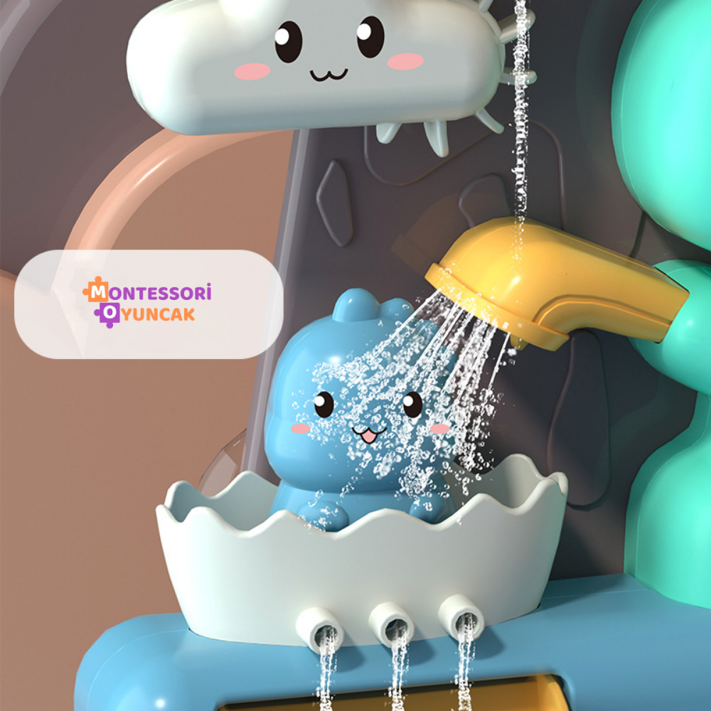 Dinozor Şekilli Banyo Oyuncağı - Montessori