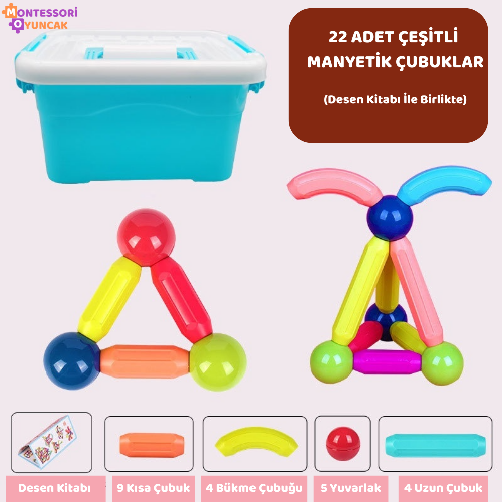 Montessori Manyetik Yapı Oyuncağı