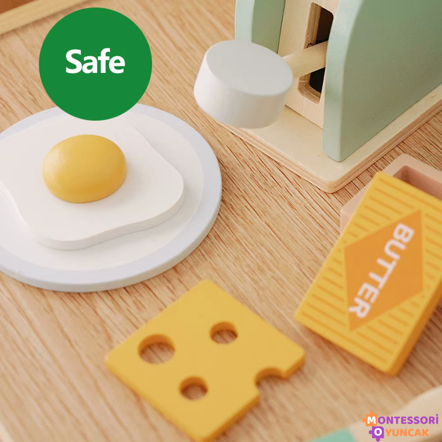 Montessori Ahşap Kahvaltı Seti