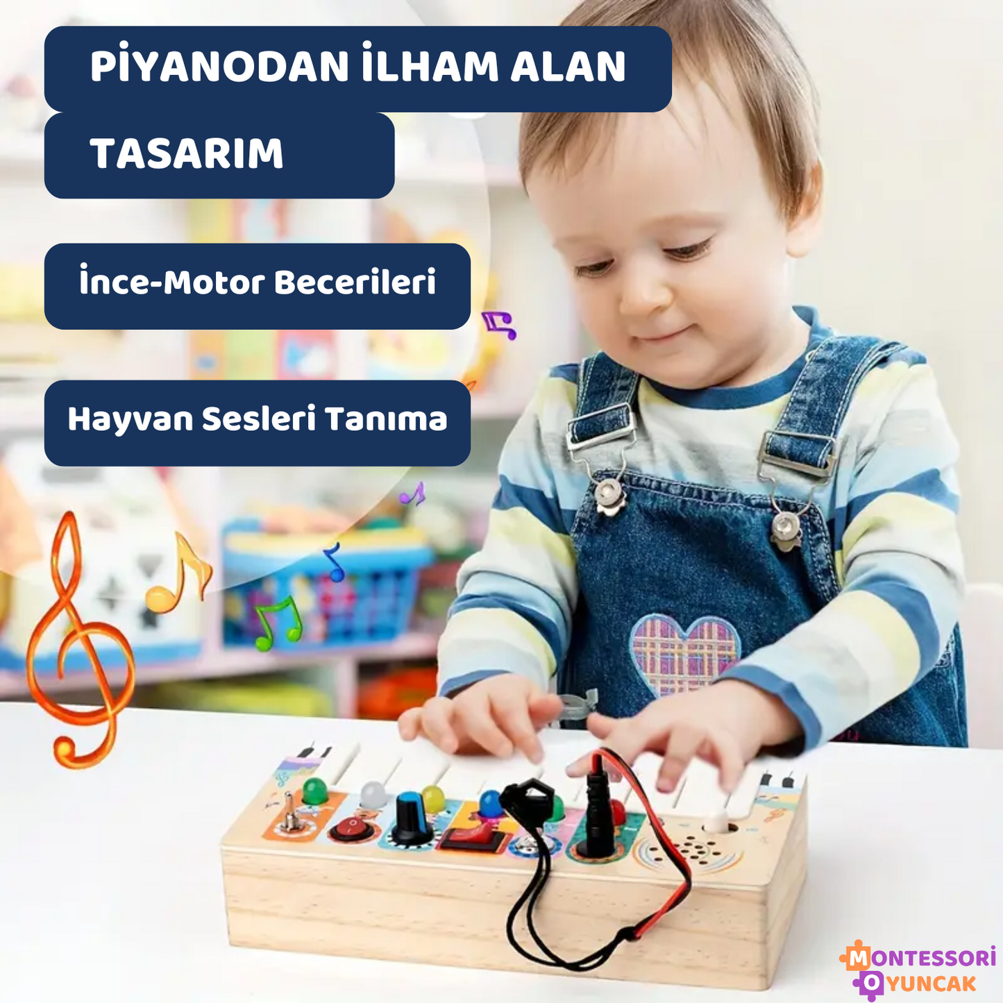 Montessori Ahşap Piyano