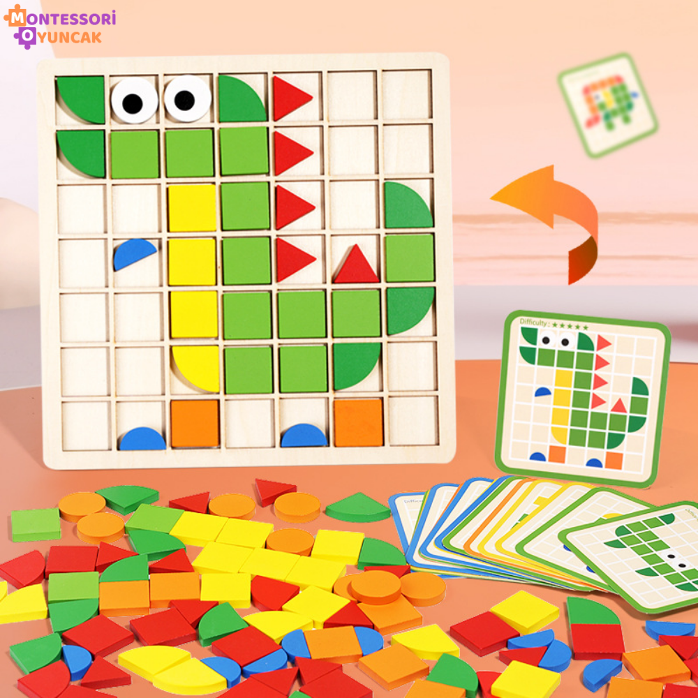 Montessori Ahşap Mozaik