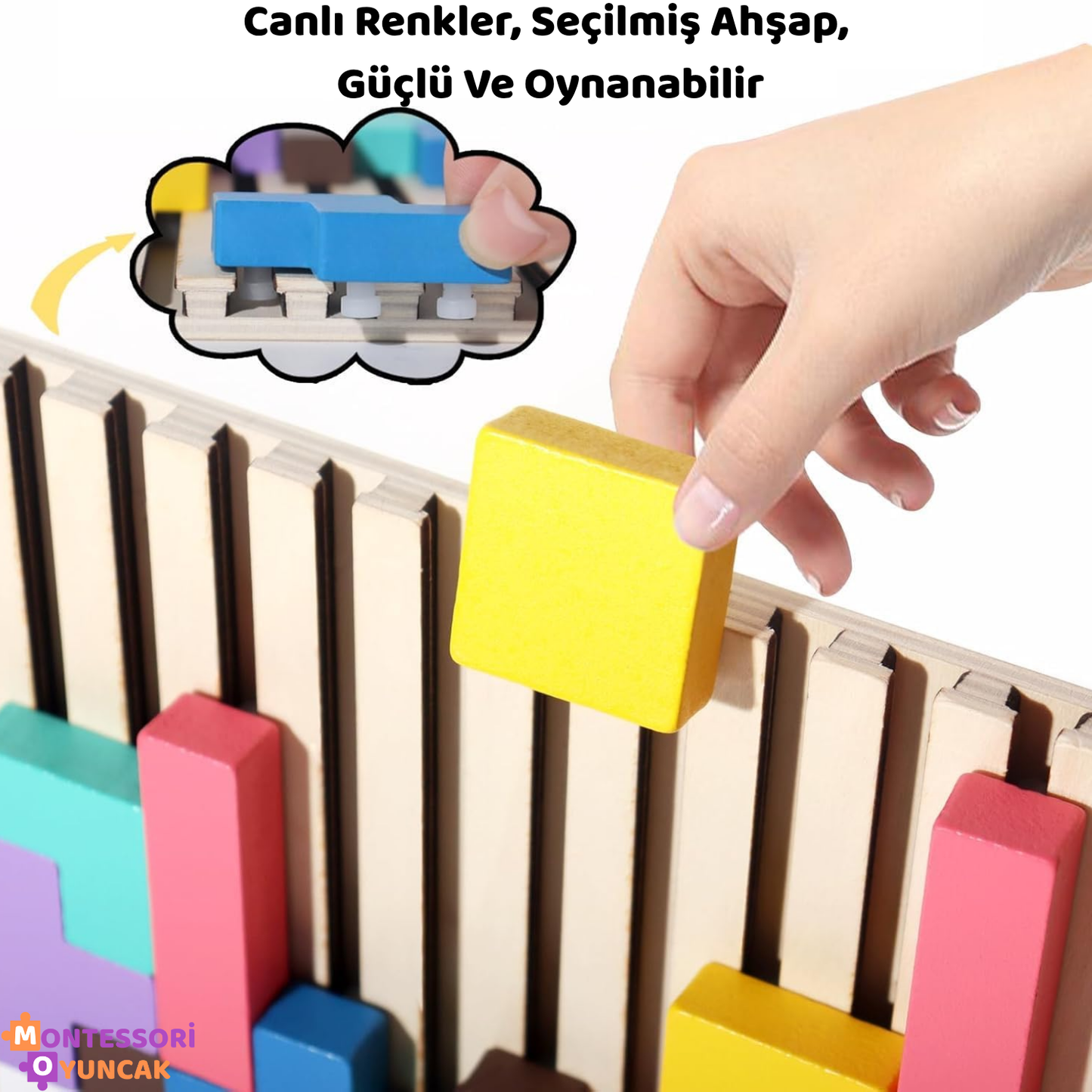 Montessori Ahşap Tetris