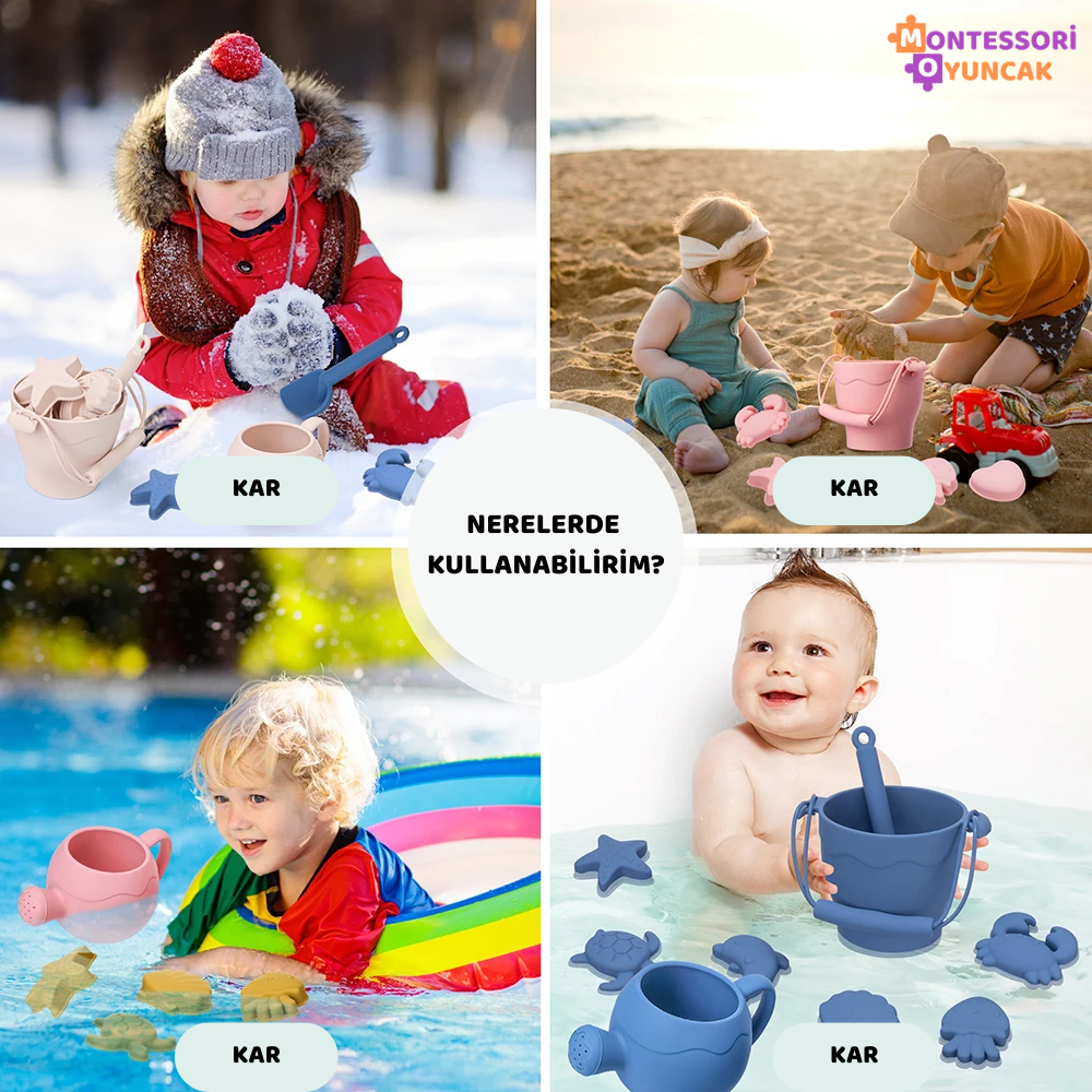Silikon Plaj Oyuncağı - Montessori