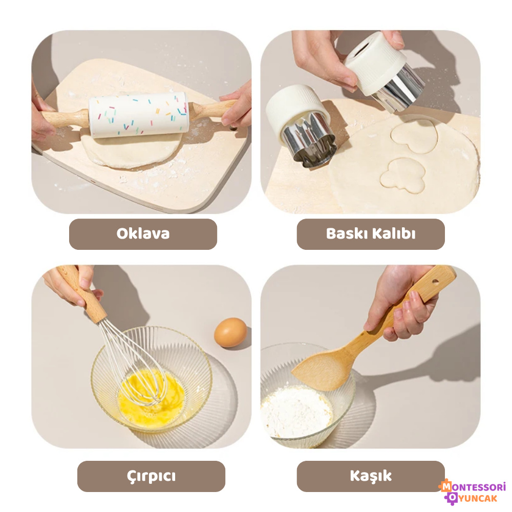 Montessori Ahşap Mutfak Seti