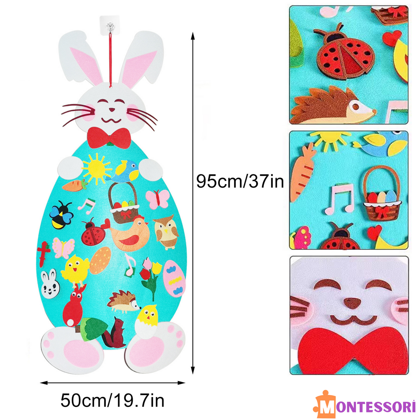 Montessori Sevimli Keçe Tavşanı Montessori