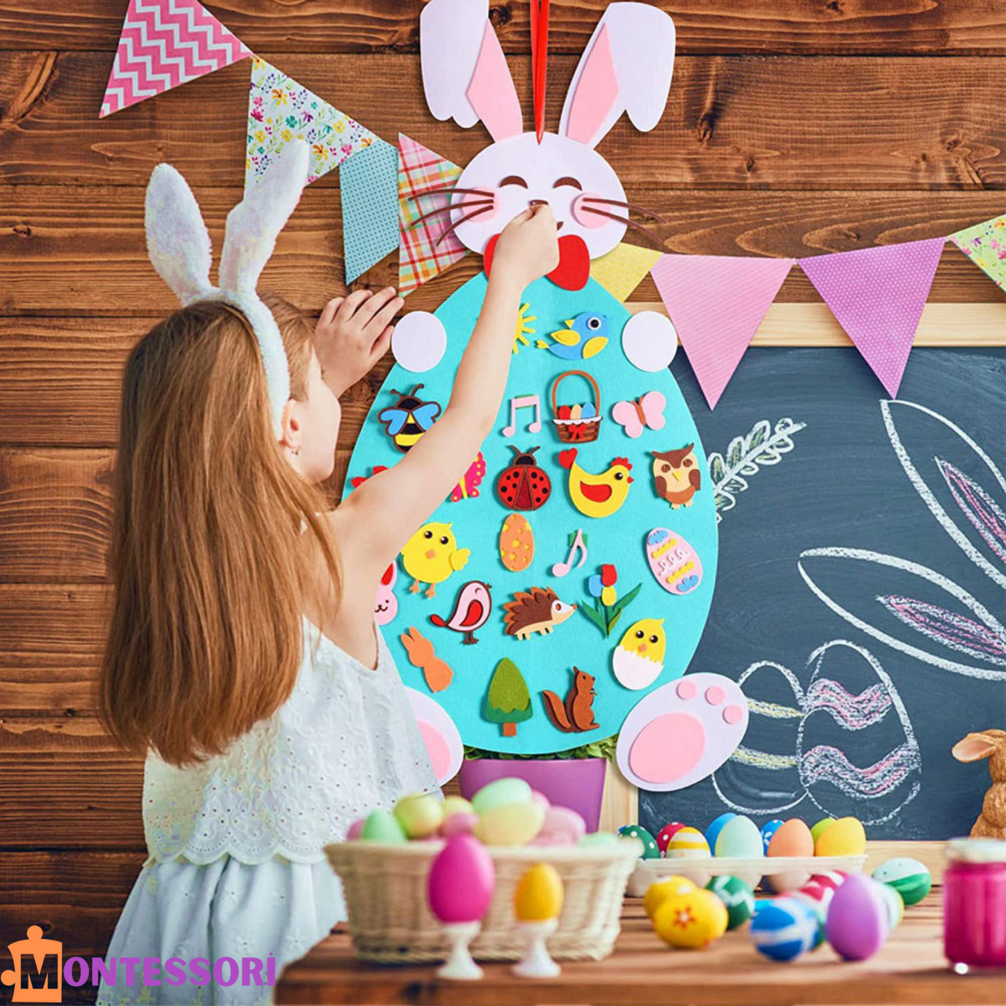 Montessori Sevimli Keçe Tavşanı
