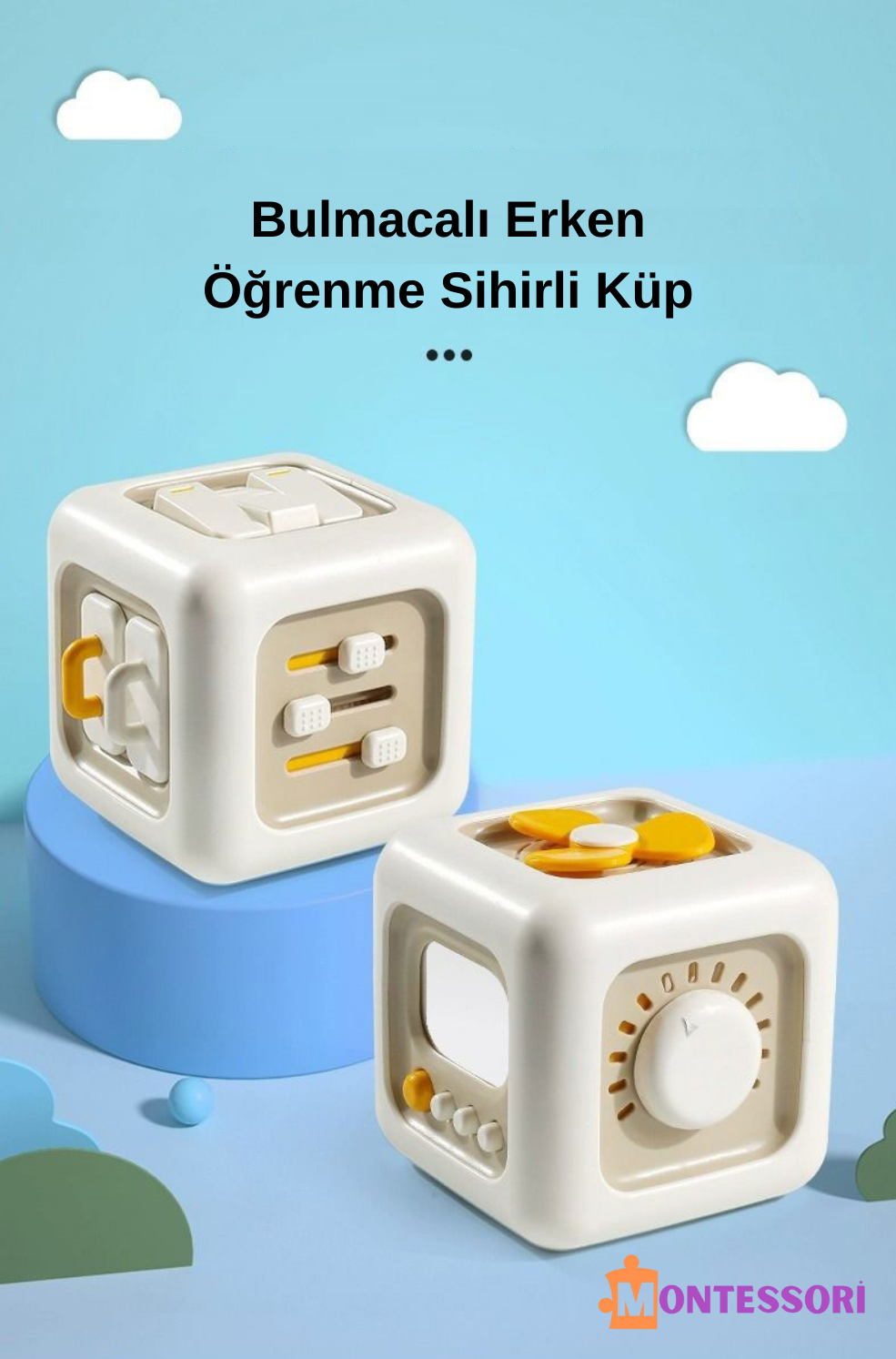 Montessori Eğitici Küp