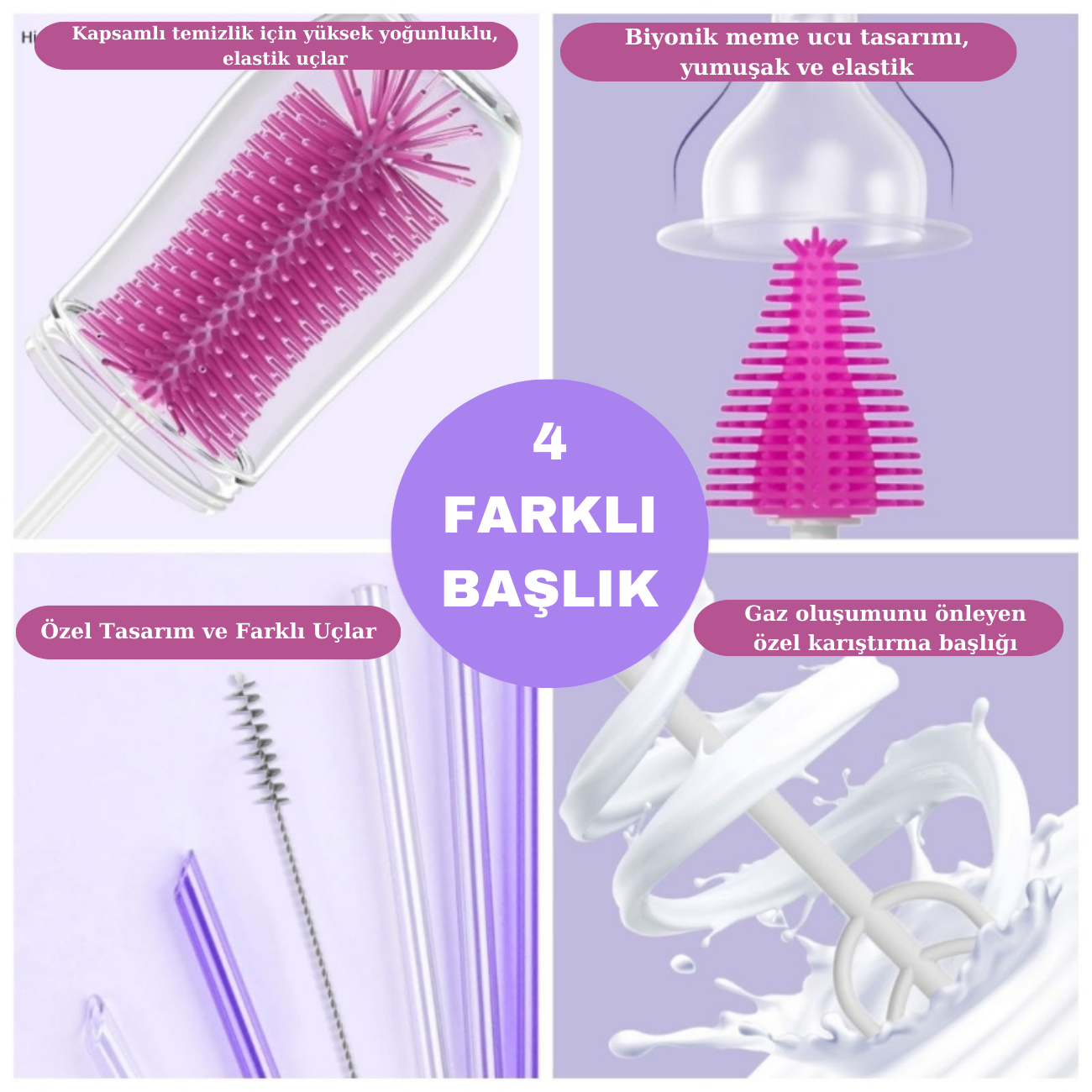 Çok Fonksiyonlu Otomatik Biberon Temizleyici