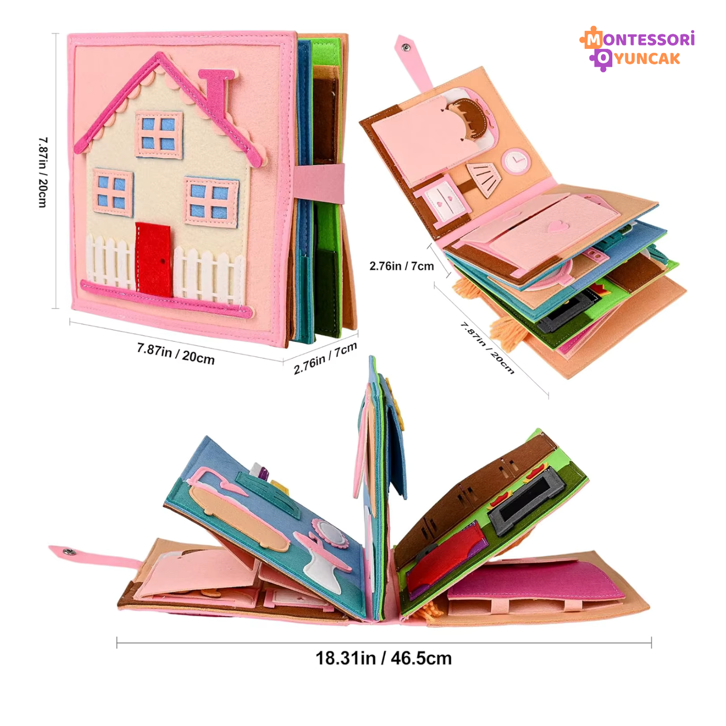 Temel İhtiyaçlarımız Keçe Kitabı Montessori