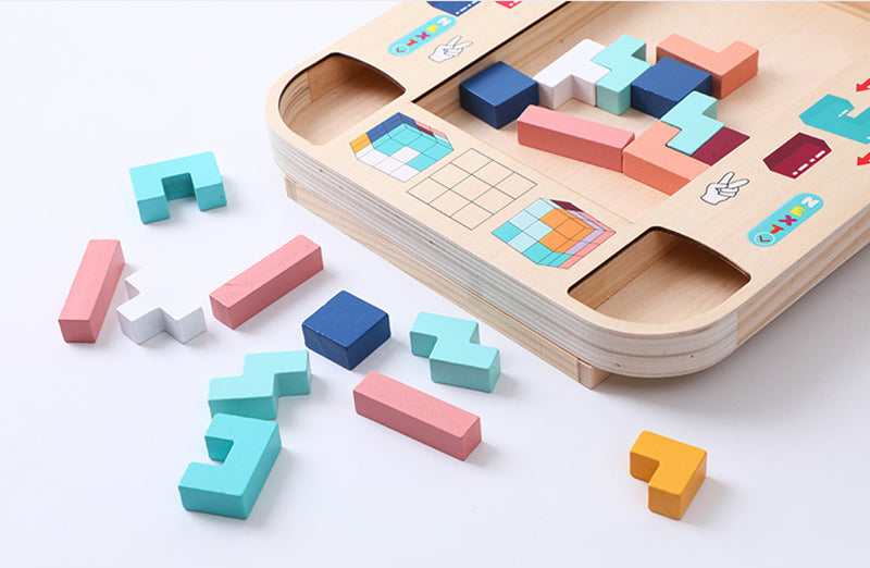 Montessori Ahşap Tetris Oyunu