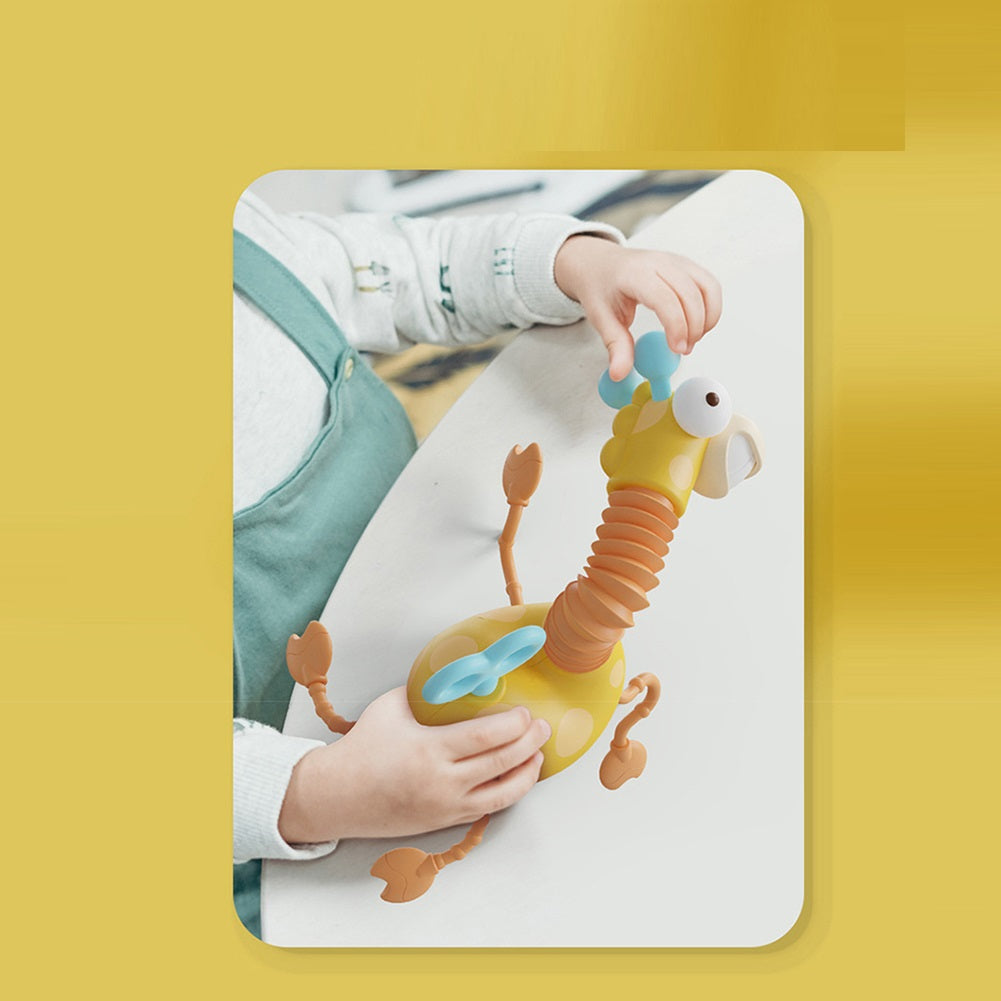 Zürafa Çekme Oyuncak - Montessori