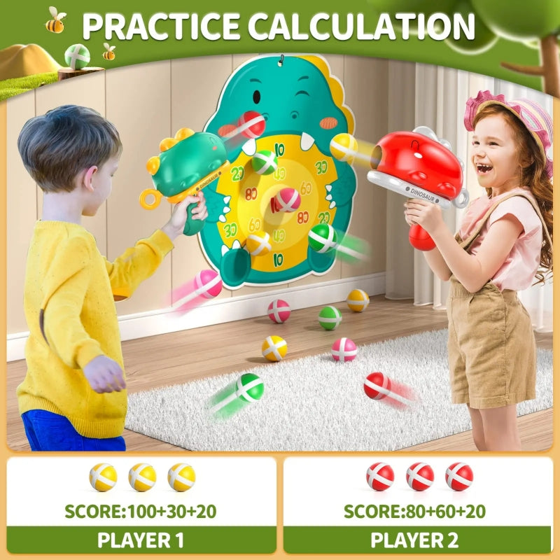 Dinozor Yapışkan Top atma Oyuncağı - Montessori