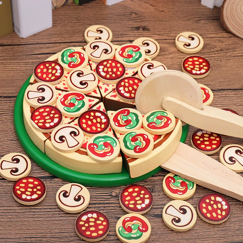 Eğitici Ahşap Pizza Seti
