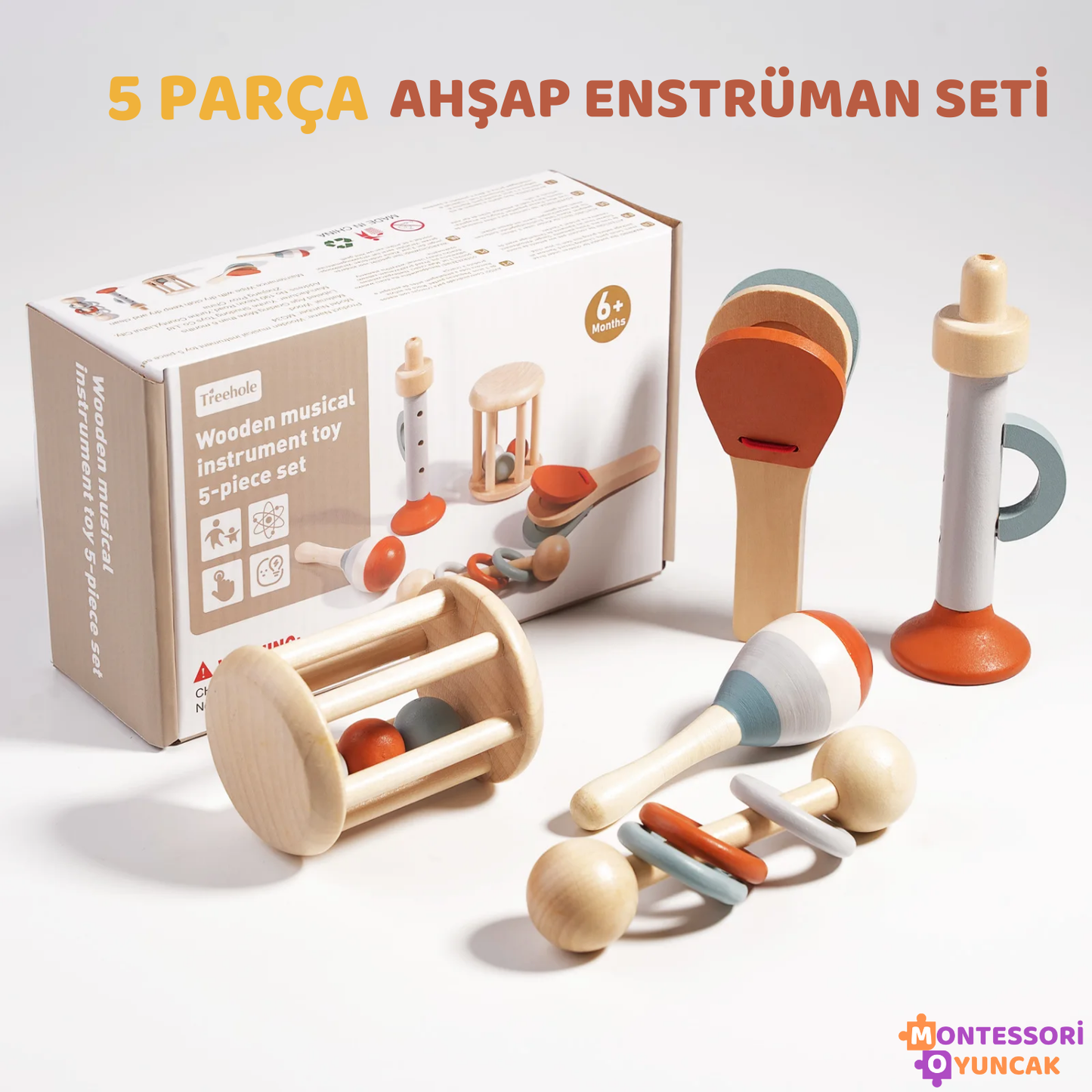 Ahşap Enstrüman Seti-5 Parça
