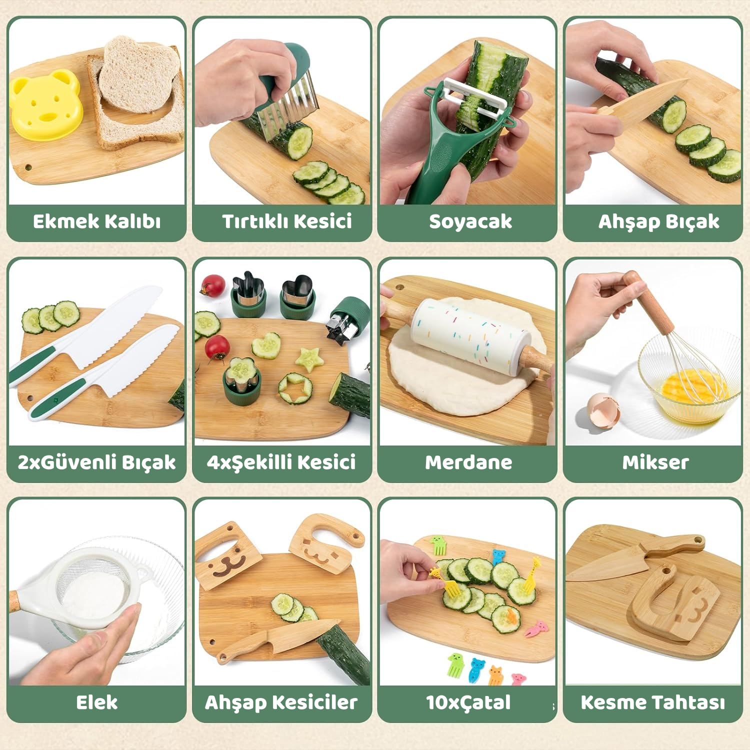 Montessori Ahşap Mutfak Seti - Montessori