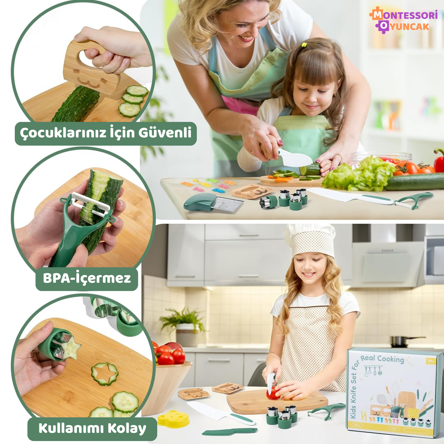 Montessori Ahşap Mutfak Seti - Montessori