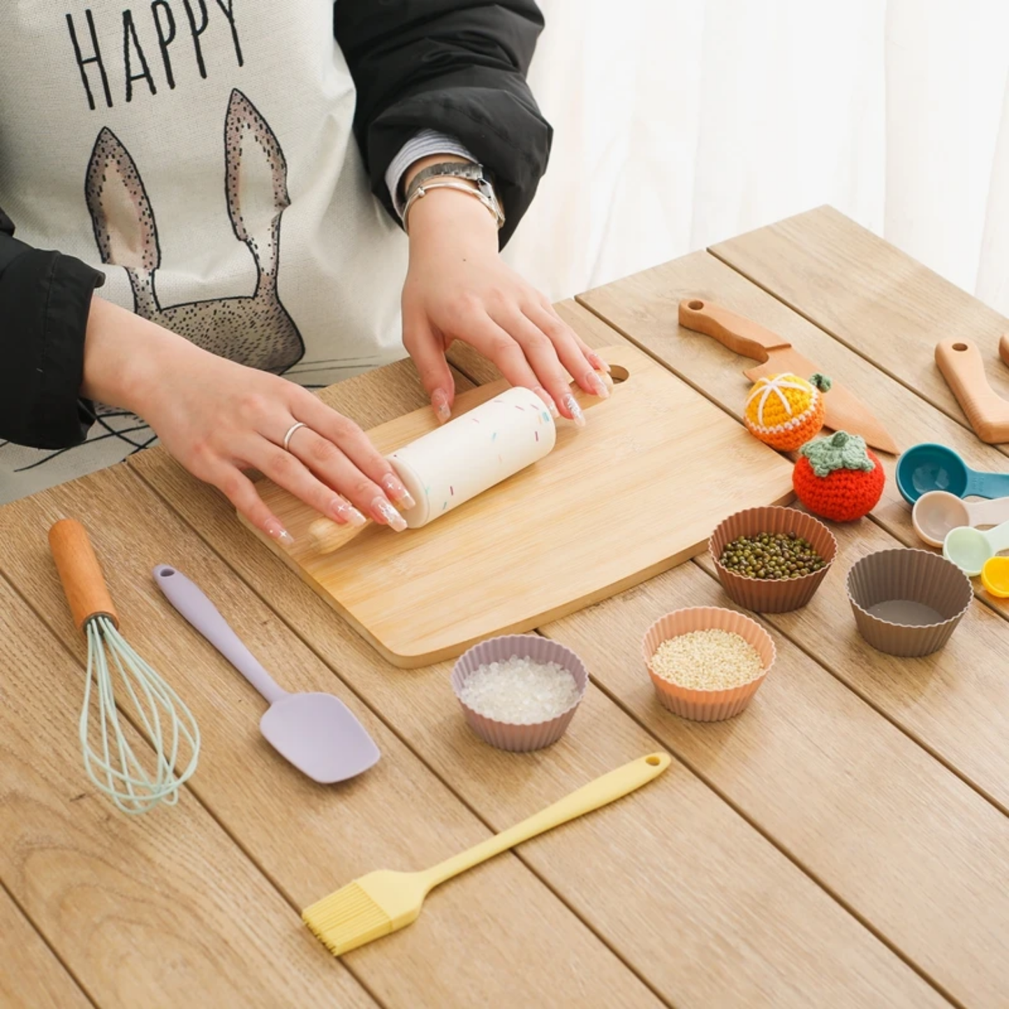 Montessori Tavşan Temalı Mutfak Seti - Montessori