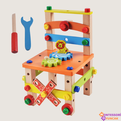 Montessori Kendin Yap Eğlence Sandalyesi