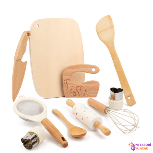 Montessori Ahşap Mutfak Seti