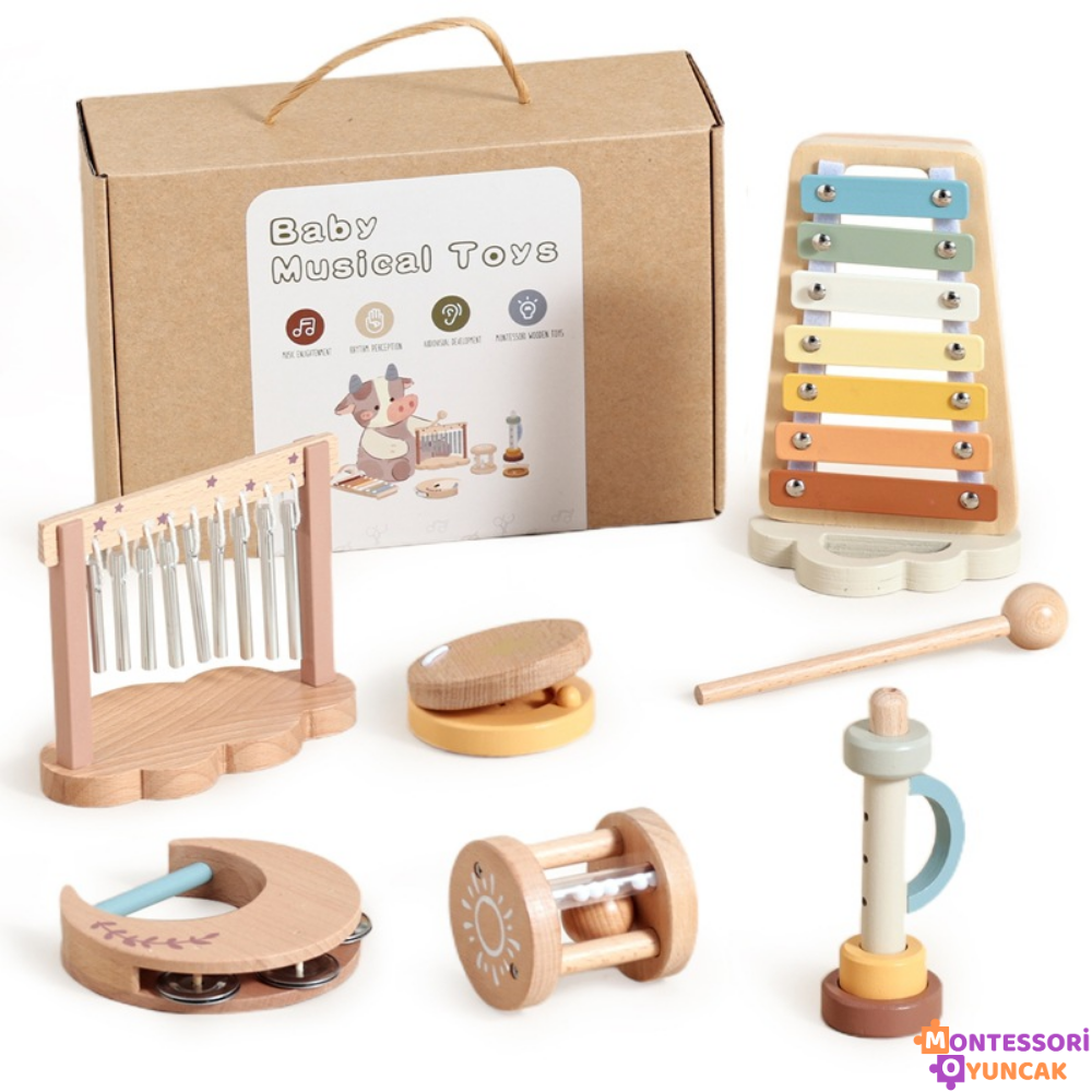 Ahşap Hediye Seti 6-Parça - Montessori