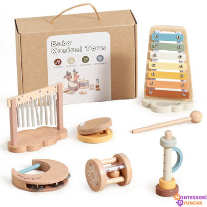 Ahşap Hediye Seti 6-Parça - Montessori