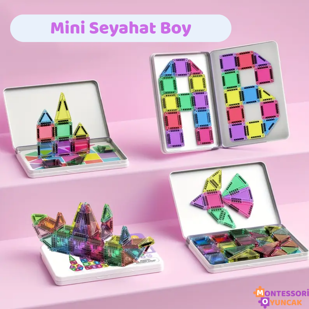 40 Parça Mini Manyetik Yapı Blokları Seti