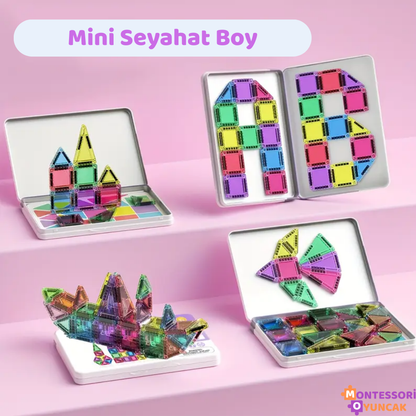 40 Parça Mini Manyetik Yapı Blokları Seti