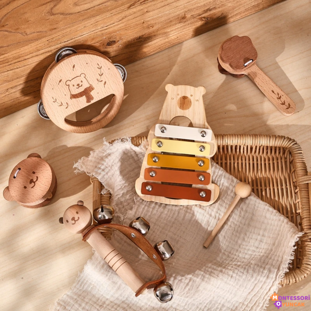 Ahşap Hediye Seti 5-Parça - Montessori