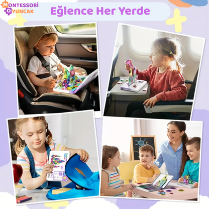 40 Parça Mini Manyetik Yapı Blokları Seti