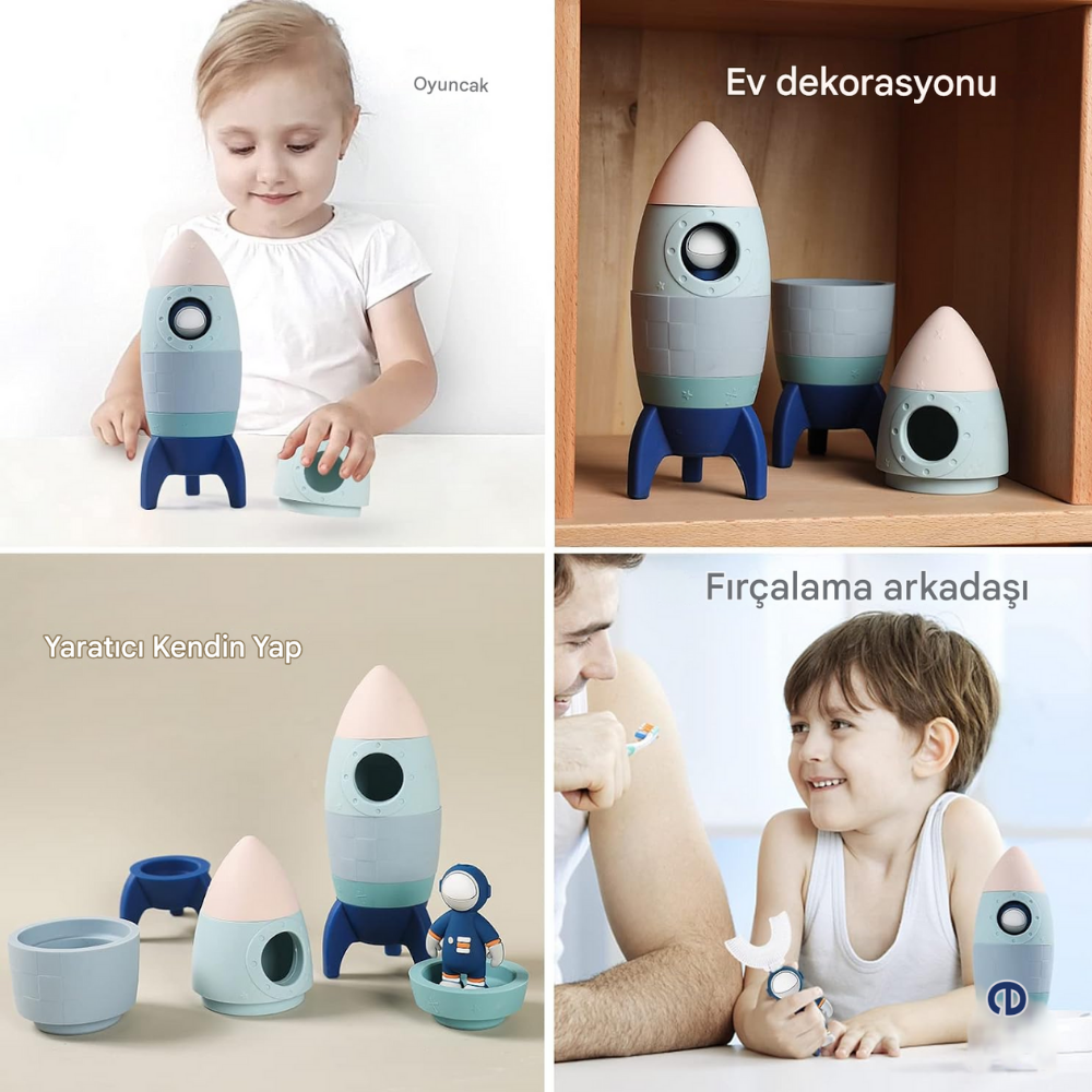 Montessori Uzay Slikon Kule