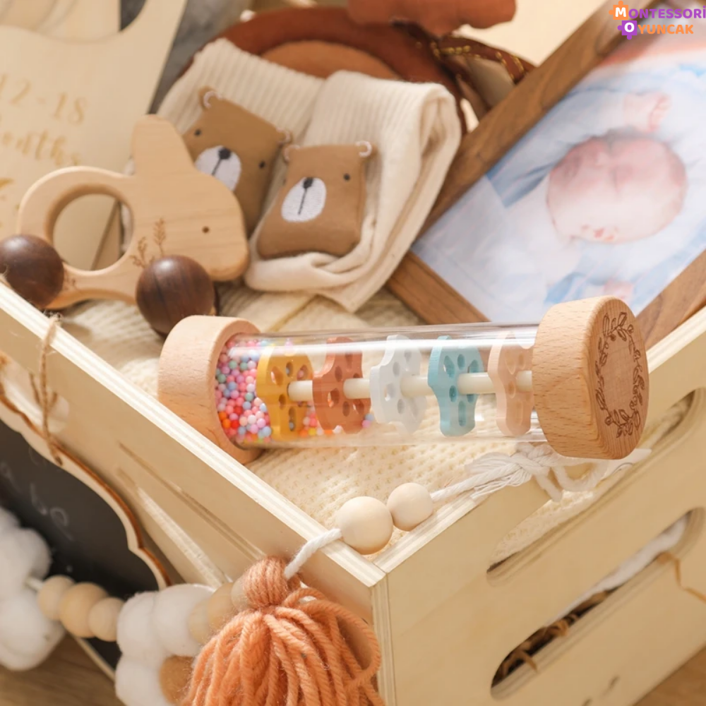 Ahşap Montessori Gelişim Çıngırağı