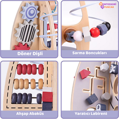 Montessori Ahşap Uzay Oyuncağı