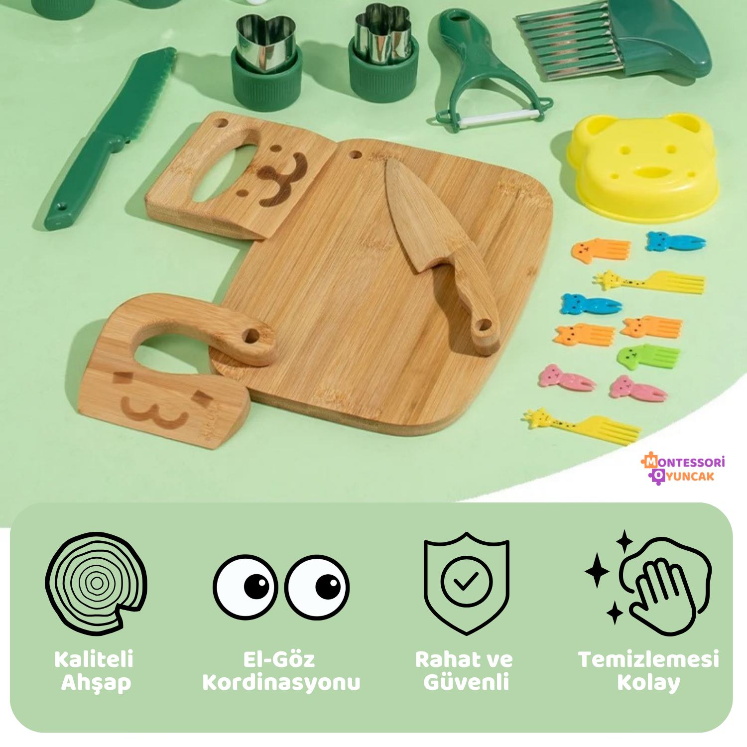 Montessori Ahşap Mutfak Seti - Montessori