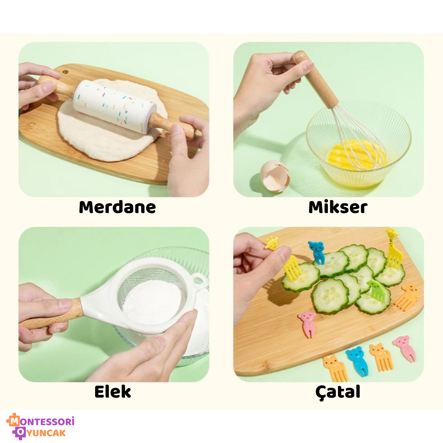 Montessori Ahşap Mutfak Seti - Montessori