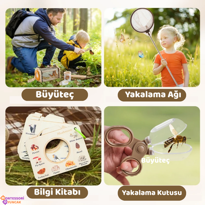 Montessori Böcek İnceleme Seti