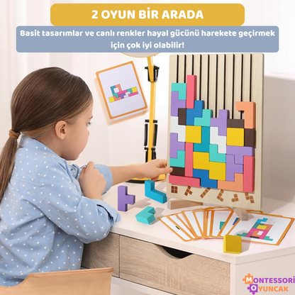 Montessori Ahşap Tetris