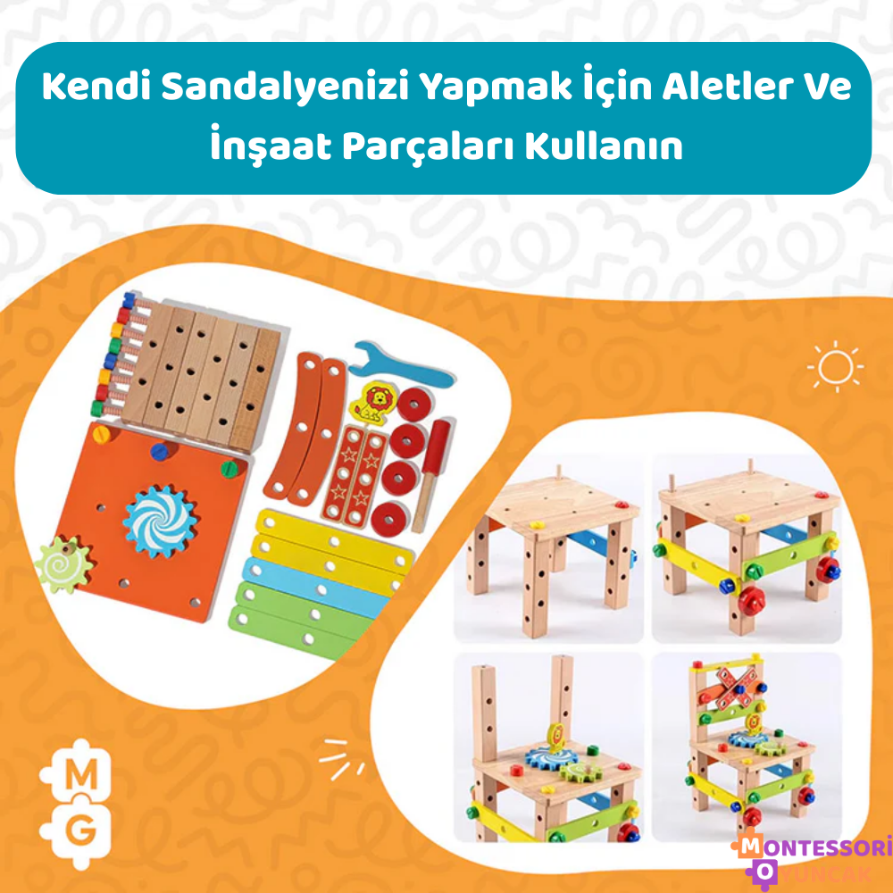 Montessori Kendin Yap Eğlence Sandalyesi