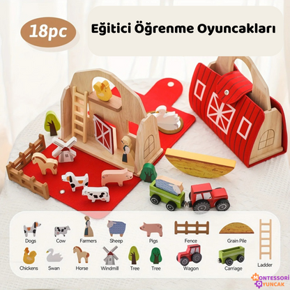 Ahşap Çiftlik Seti
