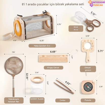 Montessori Böcek İnceleme Seti