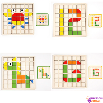 Montessori Ahşap Mozaik