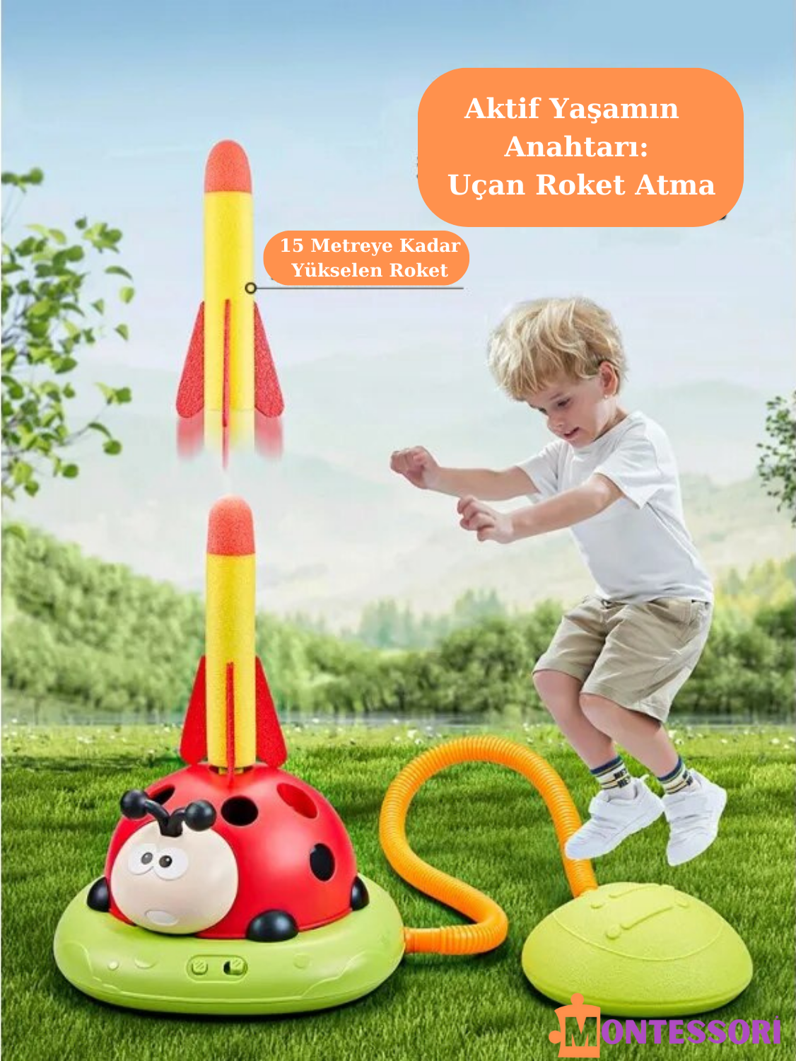 Uğur Böceği Çok Fonksiyonlu Egzersiz Makinesi - Montessori