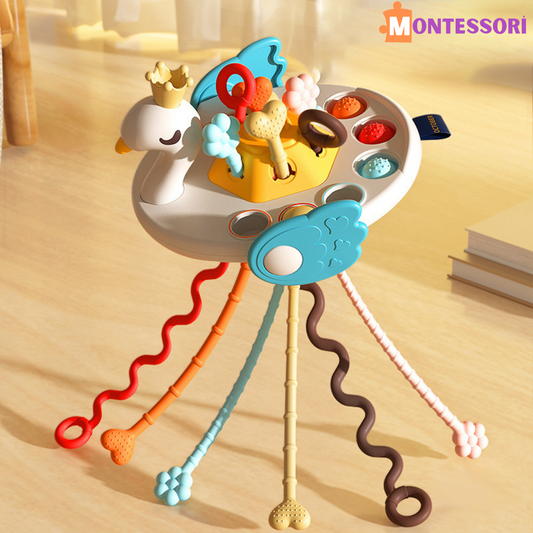 Montessori Prenses Kuğulu Çekme Oyuncak