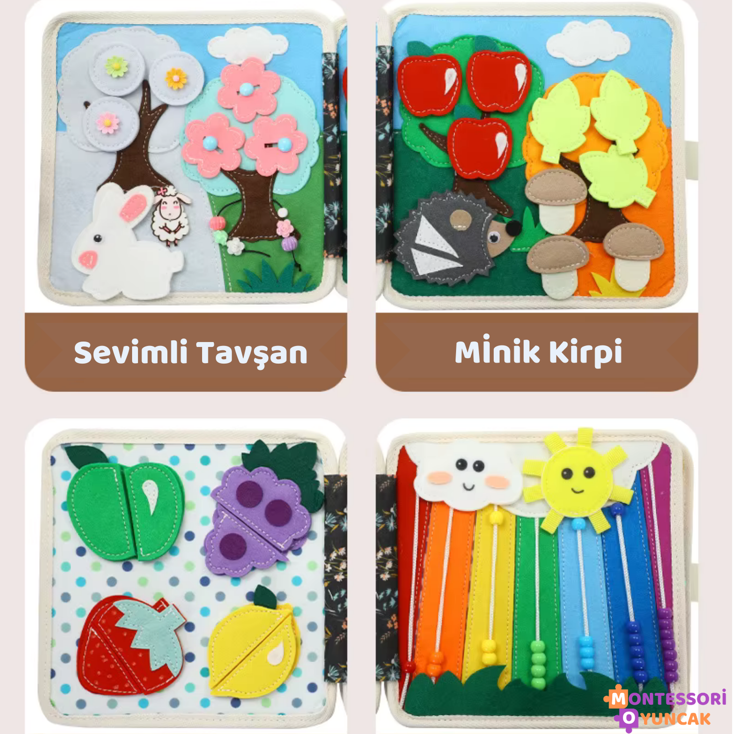 Sevimli Kirpi Keçe Kitabı