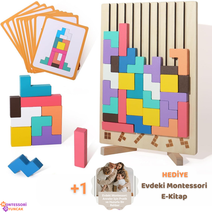 Montessori Ahşap Tetris